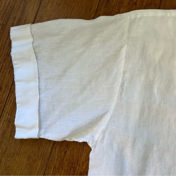 Equipment Boxy White Linen Blouse - Picture 5 of 5